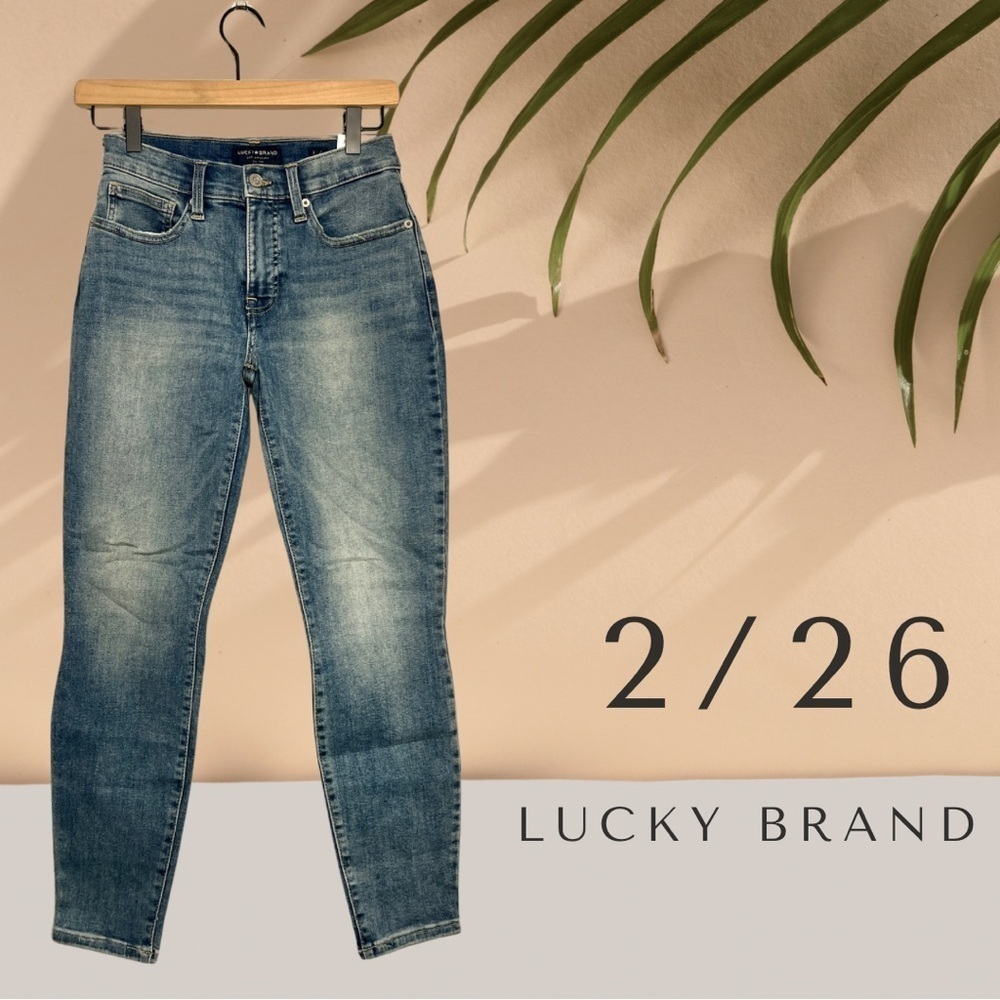 NWT Lucky Brand Midrise Ava Skinny Ankle Jeans - 2/26